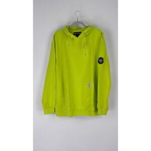 Bocomal FR Flame Resistant 7.5 Classic Hoodie Pullover Neon Yellow Mens Large